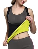Womens Body Shapers Slimming Sweat Vest Hot Neoprene Waist Cincher for Weight Loss by Glamours (XXX-Large（US）)