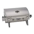 Smoke Hollow 205 Stainless Steel TableTop Propane Gas Grill, Perfect for tailgating,camping or any outdoor event