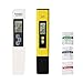 KULED PH Meter, TDS meter, Water Quality Test Meter, 3 in 1 High Accuracy Water Quality Tester, for Hydroponics, Aquariums, Drinking Water, RO System, Fishpond and Swimming Pool