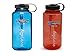Nalgene 32 ounce (32oz) Wide Mouth (WM) Water Bottle - Combo Blue and Red - Set of 2