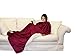 Napa Sherpa Throw Blanket Wine 50` - Luxury Lambswool Reversible Sherpa Throw - Super Soft Cozy Velvet Plush Throw Blanket, All Seasons Plush Blanket for Bed or Couch, Best Comfort Caring Gift