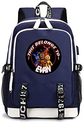 Five Nights at Freddy's Casual Backpack Backpack Camping Hiking Backpack Printed School Rucksack Trekking Rucksack Travel Bag Unisex (Color : Blue01, Size : 31 X 16 X 45cm)