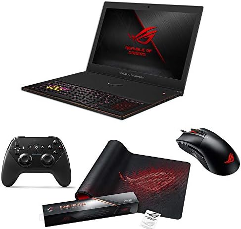 ROG ASUS Zephyrus GX501GI-XS74 15.6” Gaming Laptop - GTX 1080 Max-Q, Intel Core i7, 512GB PCIe SSD, 16GB DDR4, 144Hz + Gaming Bundle