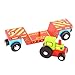 Bigjigs Rail Tractor Low Loader - Other Major Wooden Rail Brands are Compatible
