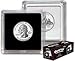 BCW 2x2-Inches Coin Snap Holder Quarter, 24.3mm, Bundle of 25