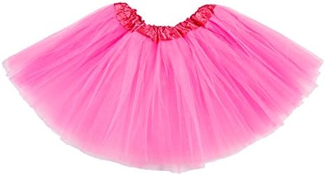 Jane ShineGirl Tutu Skirt, 3 Layers Tulle Tutus for Little Girls, Fluffy Ballet Dress Up for Toddler Kids Children(2T - 8T)