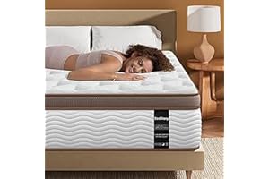 BedStory Queen Mattress 14 Inch, Hybrid Mattresses Queen Size in a Box Matelas Queen Gel Memory Foam & Pocket Springs, Pressu