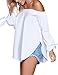 Just Quella Women's Off The Shoulder Top Blouse 8422