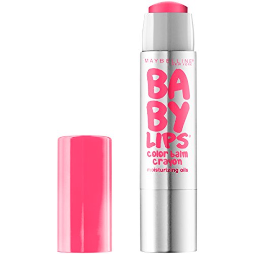 Maybelline New York Baby Lips Color Balm Crayon, Strawberry Pop, 0.09 oz.