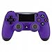 PS4 Dualshock Playstation 4 Wireless Controller Custom Soft Touch New Model JDM-040 (Purple)