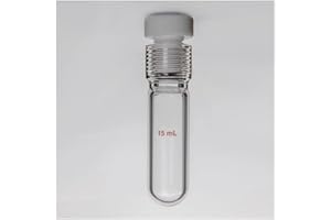 Glassware Labware Thick Walled Pressure Resistant Bottle Pressure Vessel PTFE Internal Thread Plug O-Ring Fully Coated with P