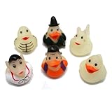 Mini Glow in the Dark Halloween Rubber Ducks - Set of 24 Duckies/Duckie/Ducky