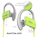 Anlo Bluetooth Headphones Wireless In Ear Earbuds V4.1 Stereo Noise Isolating Sports Sweatproof Headset with Mic, Premium Bass Sound - Green