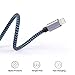 Everdigi iPhone Charger 3Pack 6ft, Nylon Braided 8 Pin Lightning to USB Cable, Compatible with iphone 7/7 Plus/6s/6s Plus/6/6 Plus/5/5S/5C/SE/iPad and iPod(Black+Blue)