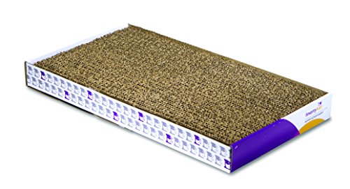 SmartyKat Super Scratcher+ Cat Scratcher Extra Large Corrugated Catnip Scratcher