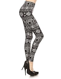 Leggings Mania dama Impreso Ultra suave de longitud siempre alta cintura elástico tobillo completo Leggings