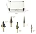 YXGOOD 5PCS HSS Cobalt Multiple Hole 50 Sizes Step Drill Bit Set Tools
