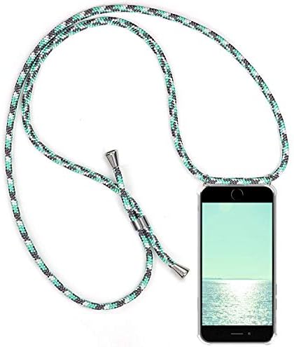 Alsoar Compatible Necklace for iPhone XS Max Case, Transparent TPU Silicone Necklace Cover for iPhone XS Max with Soft Cord + Four Angle Protection