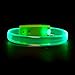 Glowmaker LED Light Up Wristband/Bracelets Pack of 4 (Green)