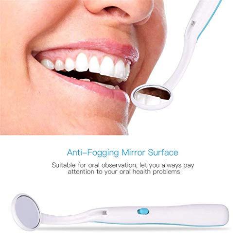 AZDENT Oral Care Anti Fog Dental Mirror Mouth Tooth Inspection Mirror with LED Light Pack of 2 - Thumbnail 4