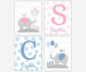 Decoración de guardería para niña, color morado, verde azulado, diseño