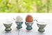 WD-Set of 4 Pcs Cute Bird Shape Ceramic soft or Hard boiled egg cup holder (Egg holder) - for Breakfast Brunch,kitchenware, home kitchen decoration or even a gift mix color with cutely package.