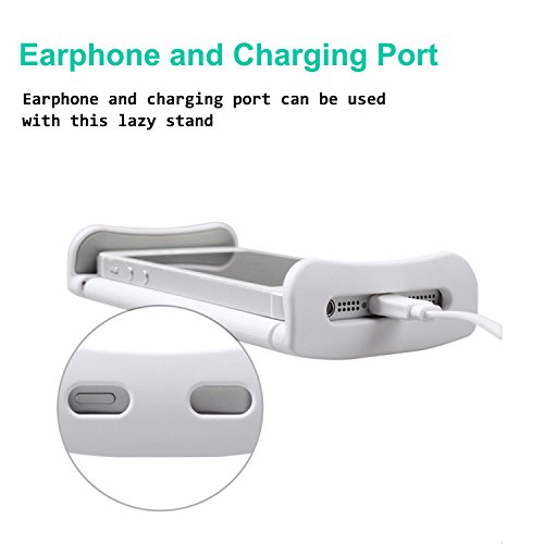 image for GloryBear Cell Phone Tablet Stand Holder Clip with Grip Flexible Long 