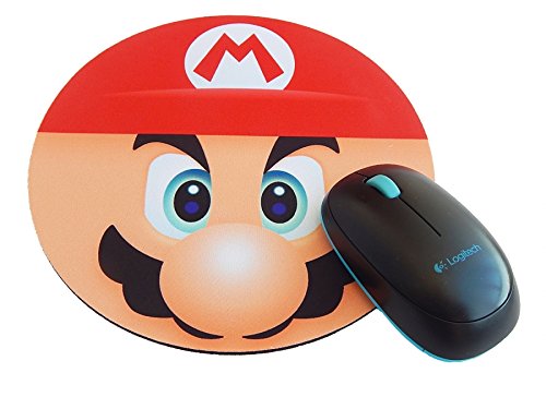 Mousepad Redondo Mario Bros Face
