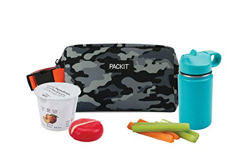 PackIt AMZ-SX-GCM Freezable Snack Box, Charcoal Camo