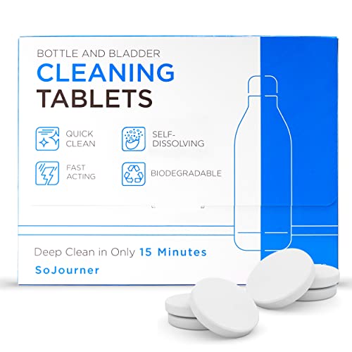 SoJourner Bags Water Bottle Cleaning Tablets 36 Pack, Biodegradable