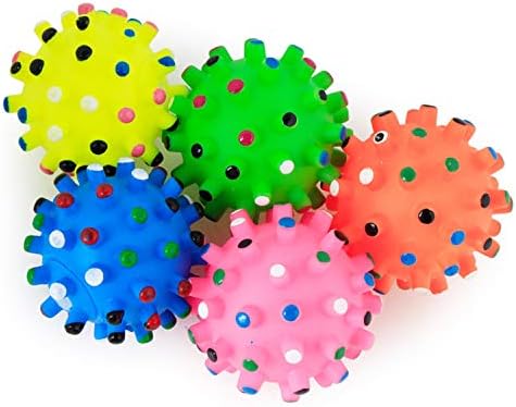 シャンディニー 犬 おもちゃ 噛むおもちゃ ボール 安全 音が鳴る 丈夫 中型犬 スパイクボール