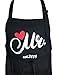 Aprons Gift Set with His and Hers Aprons,Heart-Shaped Ring Dish,Mr. and Mrs. Est. 2018 Kitchen Cooking Set with Gift Box, Funny Cooking Bibs for Wedding Marriage Newlyweds(Set of 2) (Heart)