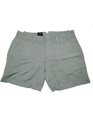 Womens Linen Short (12, Green Cargo)
