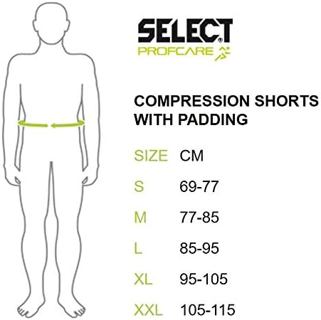 Select Compression Pants with Padding Unisex Pants - Black, XX-Large, XXL - Image 4