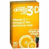 Coromega Omega 3+D Squeeze Packets, Tropical Orange 90 ea