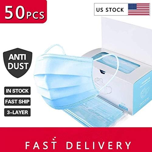50 Pcs Disposable Filter - Non -Woven Breathable Flexible Face Cover Cloth, Anti-dust, Anti-Saliva, Remove Bacterial Particles from Nasal or Mouth