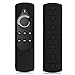Fintie Silicone Case for Fire TV 4K / 2nd Gen Fire TV Stick / Fire TV Cube Voice Remote, Compatible with Echo / Echo Dot Alexa Voice Remote - Honey Comb Series [Anti Slip] Shock Proof Cover, Black