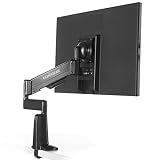 ECHOGEAR Premium Monitor Desk Stand with Fully Adjustable Gas Spring Arm - Wobble