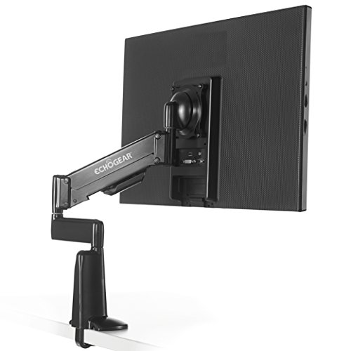 ECHOGEAR Premium Monitor Desk Stand with Fully Adjustable Gas Spring Arm - Wobble