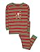 Leveret Kids Christmas Pajamas Boys Girls & Toddler Pajamas 2 Piece Pjs Set 100% Cotton (4 Years, Santa Red/Green)