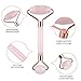 Skincare Pink Rose Quartz Real Jade Crystal Gem Stone Marble Cuarzo Ice Cold Flawless Facial Face Roller Massager For Face And Eye Puffiness Wrinkle