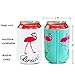 12-Pack Flamingle Bachelorette Party Can Coolers Sleeves - Tropical Bride Tribe Flamingo Neoprene Beer Can Covers for Soda, Beverage - Beach Bachelorette Bridal Shower Wedding Party Supplies Favors
