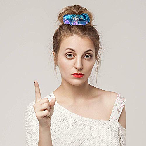 6 Pcs Hair Scrunchies Dye Elastic Hair Ties Hair Bands Scrunchy Ponytail Holder Women and Girls for Show Sleepover Party