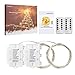 2x 50 LED Fairy Lights with Timer Battery Operated, 16ft Waterproof Silver String for Outdoor, Incl. Remote (Dim+-, 8 Modes), Koopower Warm White
