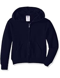 Jerzees - Sudadera con capucha y cremallera completa para jóvenes