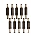 (10) Pack 2.1mm X 5.5mm DC Power Cable Male to Male Coupler Gender Adapter