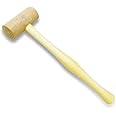 Megacast Natural Rawhide Mallet Tool, Professional Rawhide Leather Hammer Mallet for Rounding Ring Shanks, Jewelry Making, Leather working, Woodworking, Size 1 inch