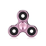 Fidget Spinner Toy Ultra Durable Stainless Steel Bearing High Speed 2-5 Min Spins Precision Metal Material Hand spinner EDC ADHD Focus Anxiety Stress Relief Boredom Killing Time Toys (02Pink)