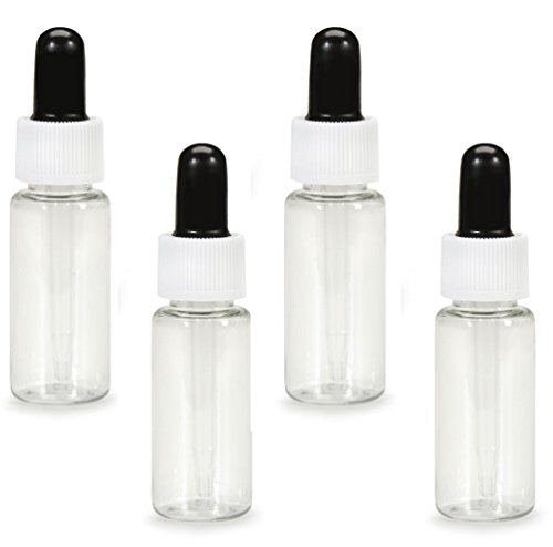 Dropper Plastic Applicator Bottle with Plastic Applicator Eye Dropper Dispenser for Essential Oils, Kitchen Tools, Chemistry Lab Chemicals, Colognes & Perfumes Screw On lids and droppers 20ml Each - Thumbnail 2