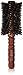 Ibiza Hair Boar Bristle Concave Barrel Brush (RLX5-80mm) | Reinforced Swirled Bristles with Cork Handle | Contours to the Head Shape to Create Shiny Hair | Ideal for All Hair Types | Heat Resistant